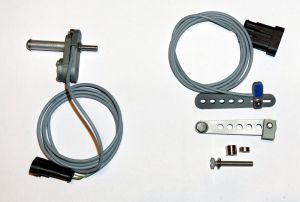 Pin sensor, position sensor, position sensor holder and magnet lever with 90° block and screw